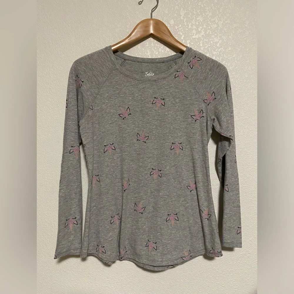 JUSTICE GIRLS UNICORN T SHIRT SIZE 18/20 Long Sleeve